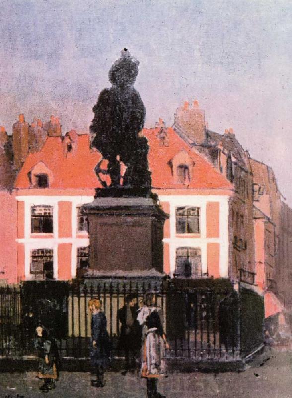 Walter Sickert The Statue of Duquesne, Dieppe France oil painting art
